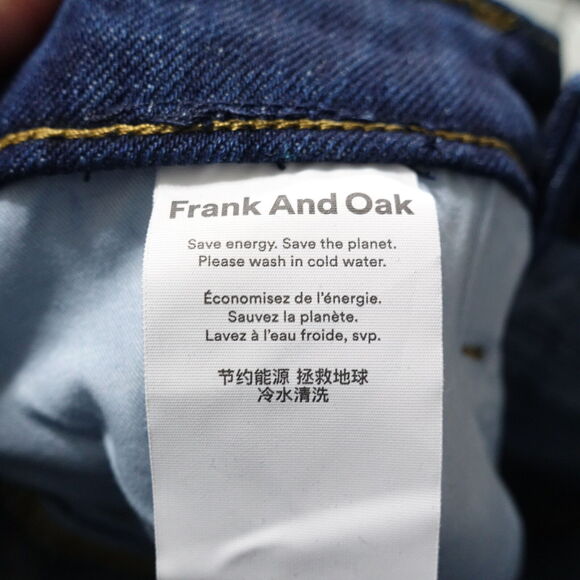 NWT FRANK AND OAK CYNDI STRAIGHT FIT DENIM BLUE JEANS WOMENS SIZE 24 NEW! - Picture 8 of 12